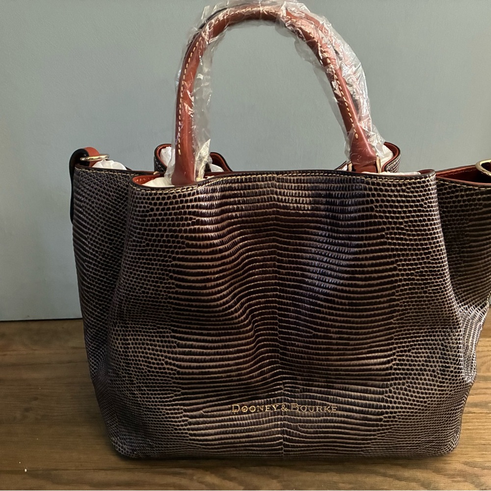 Dooney & Bourke Textured Brown Tote